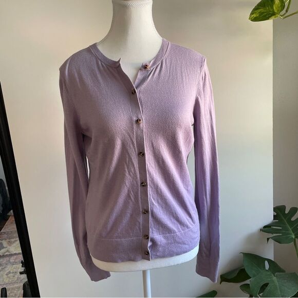 Ann Taylor Lilac‎ button up Cardigan 🦋🌸 - Picture 8 of 12